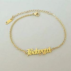 Babygirl Summer Old English Glam Anklet